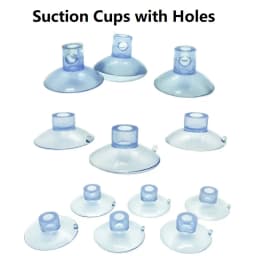 20/30/40mm Suction Cup with Holes Sucker for Flag Balloon Cat Toy Suction Cup PVC Sucker Pads for Glass Decor Wedding Car