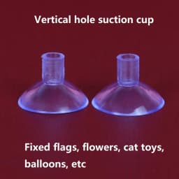 20/30/40mm Suction Cup with Holes Sucker for Flag Balloon Cat Toy Suction Cup PVC Sucker Pads for Glass Decor Wedding Car