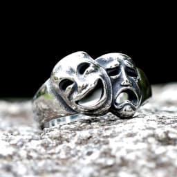 2023 New 316L Stainless Steel Cry and Smile Ring For Man Women Good Polished Couple Gift Fashion Jewelry for Gift Free Shipping