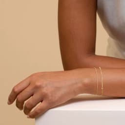 14K Dainty Gold Plated Stackable Bracelets for Women Trendy Chain Bracelets Paperclip Adjustable Tennis Cute Jewelry
