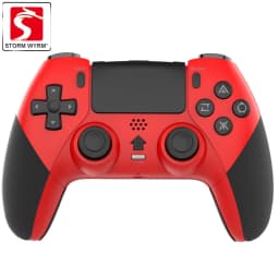 STORM WYRM Wireless Gamepad Controller for PS4 With Motorized Vibration Body Sensing 6-Axis Continuous Firing Function T29