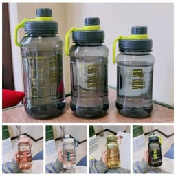 Plastic Sport Bottle Fitness Water Bottle Leakproof Water Bottle 600ml/800ml/1000ml High Temperature Resistant Water Cup Summer