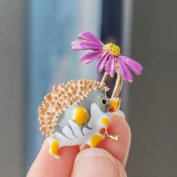 creative enamel hedgehog brooch fashion clothing accessories brooches