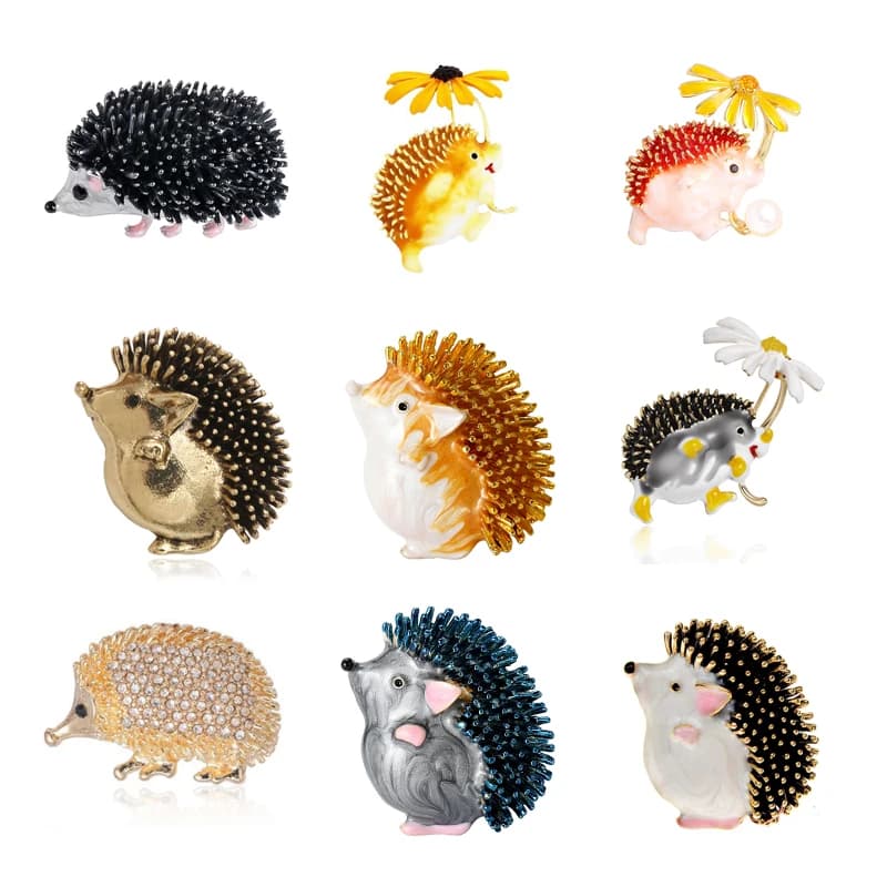 creative enamel hedgehog brooch fashion clothing accessories brooches