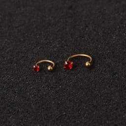 1PC Stainless Steel Little Huggies Hoop Earrings For Women Tiny Crystal Zirconia Pendant Cartilage Earrings Piercing Jewelry