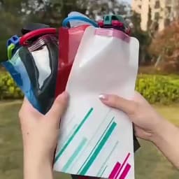 Outdoor Cycling Sports Water Bottle - Mountaineering Portable Water Cup - PE Plastic Folding Water Bag - Gift Promotion Water