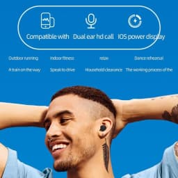 A6S TWS Wireless Headphones Bluetooth Earphone 5.0 Stereo Headset Earbuds with Microphone For iPhone Xiaomi
