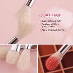 BEILI Black Makeup Brushes Set Professional Natural Goat Hair Brushes Foundation Powder Contour Eyeshadow Make up Brushes