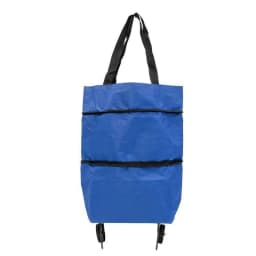 Portable Foldable Shopping Cart with Wheels Lightweight Grocery Trolley for Home Use Backpack Style Hand Pull Cart