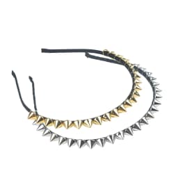 Silver Gold Punk Metal Headband Unique Design Spike Rivets Studded Band Party Headband Women Lady Hair Accessories