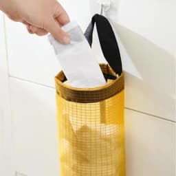 1 PCS Garbage Bag Storage Kitchen Garbage Organizer Plastic Bag Holder Organizing Hanging Garbage Collection Storage Bag