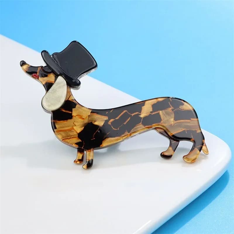 New Acrylic Dog Brooch Cute Cartoon Animal Pins Fashion Women Jewelry Accessories
