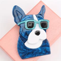 New Acrylic Dog Brooch Cute Cartoon Animal Pins Fashion Women Jewelry Accessories