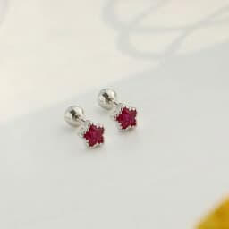 New Fashion Cute Minimalist Heart Stud Earrings Shiny Colorful Crystal Screw-back Tiny Ear Stud Accessory Small Earring Jewelry
