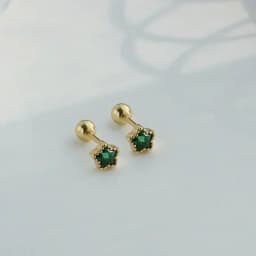 New Fashion Cute Minimalist Heart Stud Earrings Shiny Colorful Crystal Screw-back Tiny Ear Stud Accessory Small Earring Jewelry