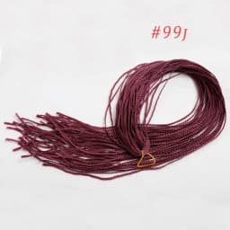 Zizi Braids Synthetic Crochet Hair Colored Box Braids Deep Wave Hair Long Senegalse Twist Braiding Hair Extensions for Russia