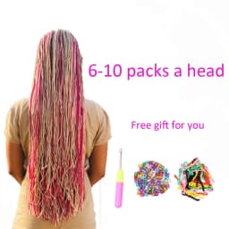 Zizi Braids Synthetic Crochet Hair Colored Box Braids Deep Wave Hair Long Senegalse Twist Braiding Hair Extensions for Russia