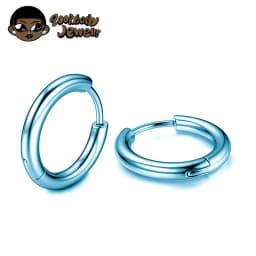 1 Pair Implant Grade F136 Titanium Minimalist Huggie Hoop Earrings Helix Rook Lobe Conch Simple Hoops Ear Piercing 8/10/12mm