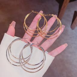 2022 New Trendy Simple Multiple Hoop Earrings For Woman Girls Geometric Irregular Fashion Earrings Party Jewelry