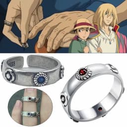Anime Cosplay Ring Hayao Miyazaki Sophie Howl Costumes Unisex Metal Rings Jewelry Prop Accessories Gift