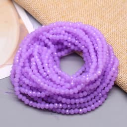New 2 3 4mm Dyeing Rondelle Crystal Glass Beads Summer Color Faceted Loose Spacer Glass Beads for Jewelry Making DIY Necklace