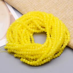 New 2 3 4mm Dyeing Rondelle Crystal Glass Beads Summer Color Faceted Loose Spacer Glass Beads for Jewelry Making DIY Necklace