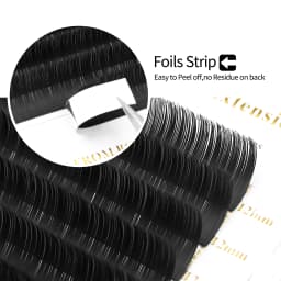 XIUSUZAKI Classic Individual Eyelash Extension Professional Soft Natural Light Matte Black Classic Volume Eyelashes Extensions