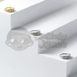 F136 Titanium Piercing Nose Ring Tragus Conch Cartilage Piercing Plum Blossom 16G Shape 5A Zircon Clicker Ring Body Jewelry