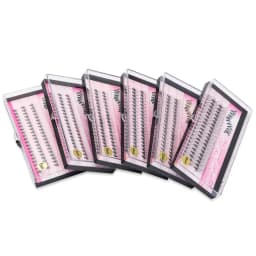 10D Mink Grafting Lashes 1 Box/60 Bundles Russia Natural C Curl False Eyelashes Individual Cluster Eyelash Makeup Wholesale