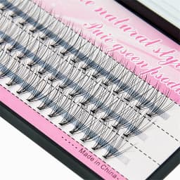 10D Mink Grafting Lashes 1 Box/60 Bundles Russia Natural C Curl False Eyelashes Individual Cluster Eyelash Makeup Wholesale