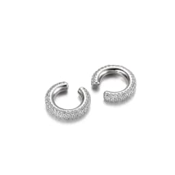 IPC Round C Shape Cartilage Clip Earrings For Women Fake No Pierced Earrings AAAA Zirconia Geometric Jewelry Gold Silver Color