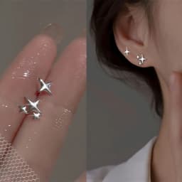 New Creative Star Earring Fashion Earrings Gifts for Women Cute Mini Little Star Earrings Holiday Jewelry