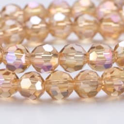 3 4 6 8mm Austria Round Crystal Beads AB Color Faceted Glass Beads Loose Spacer Bead for Jewerly Making DIY Bracelet Necklace