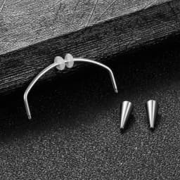 1PC Stainless Steel Piercing Dracula Nail Vampire Zombie Teeth Piercing Jewelry