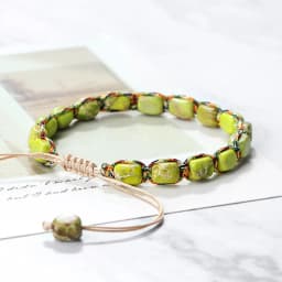 Bohemian Imperial Stone Beaded Bracelet Handmade Braided String Bangles Friendship Jewelry Gift Vintage Design Strand Bracelets