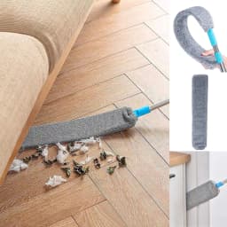 UNTIOR Long Handle Dust Mops Floor Ceiling Cleaning 1/2/3pcs Cloth Mops Bed Bottom Dust Cleaner Removal Household Cleaning Tool