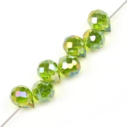 10*8mm Czech Crystal Waterdrop Beads Shiny Faceted Glass Strawberry Beads for Jewelry Making Needlework DIY Handmade Accessories