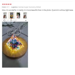 Natural stone amethyst crystalEnergy Generator Orgone Pyramid for E-Energy Protection Healing meditation orgonite crystal chakra