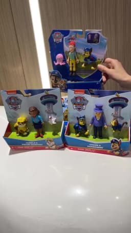 Original Paw Patrol Mayor Goodway Chickaletta Humdinger Danny Yumi Captain Turbot Chase Hero Figure Set Boys Girls Children Toy