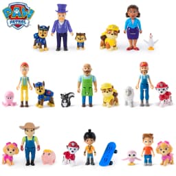 Original Paw Patrol Mayor Goodway Chickaletta Humdinger Danny Yumi Captain Turbot Chase Hero Figure Set Boys Girls Children Toy