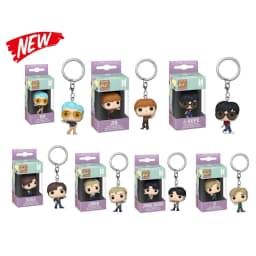 Funko POP Keychain Toy Men's Team Cartoon V JUNG KOOK JIMIN Jin V J-HOPE Pocket Pop Keychain Vinyl Action Figure Collection Toys