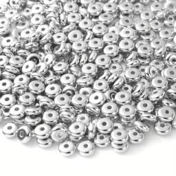 200PCS Mixed Color 6mm CCB Charm Spacer Wheel Bead Round Loose Beads Gold Silver For DIY Jewelry Making Accessories