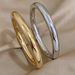 Glossy Solid Color Thick Bracelet Stainless Steel Bangle for Women Cuff Wirstband Smooth Waterproof Charm Bracelets Jewelry Gift