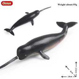 Oenux Ocean Animals Action Figures Sealife Shark Whare Megalodon Model Figurines PVC Home Decoration Kid Cognitive Education Toy