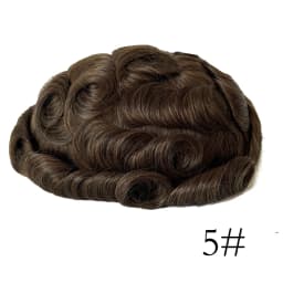 0.03mm Ultra-Thin Skin Invisible Wig Male Natural Hairline Men Capillary Prosthesis Men Toupee Human Hair System Unit Hairpiece