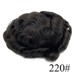 0.03mm Ultra-Thin Skin Invisible Wig Male Natural Hairline Men Capillary Prosthesis Men Toupee Human Hair System Unit Hairpiece