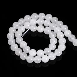4 6 8 10 12mm Natural Stone High Quality White Jade Round Loose Spacer Beads For Jewelry Making Diy Necklace Bracelet Accessory