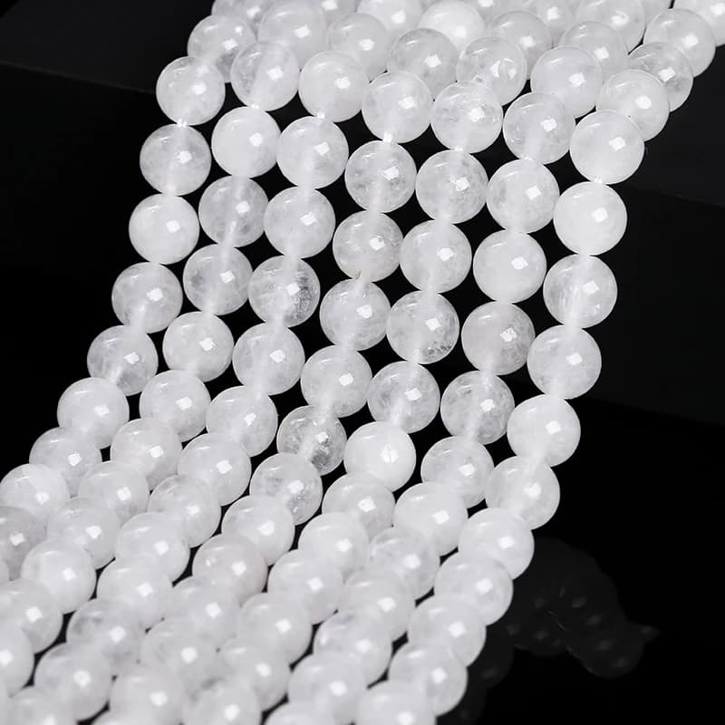 4 6 8 10 12mm Natural Stone High Quality White Jade Round Loose Spacer Beads For Jewelry Making Diy Necklace Bracelet Accessory