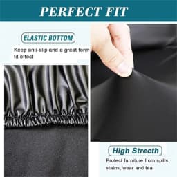 Waterproof Chair Cushion Cover For Kitchen Dining Room Leather Seat Cover Dining Room Chair Seat Cushion Cover Solid Color