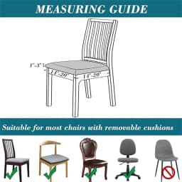 Waterproof Chair Cushion Cover For Kitchen Dining Room Leather Seat Cover Dining Room Chair Seat Cushion Cover Solid Color